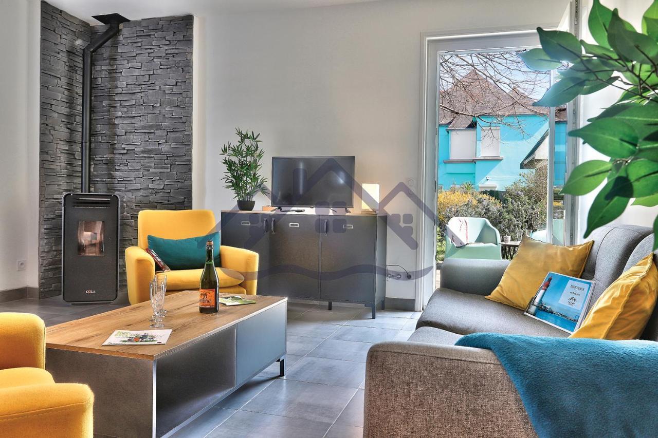 Localise - M33B - Kerbraz, Maison En Duplex Avec Jardin Clos Au Guilvinec - Tout A Pied, Plages, Port, Centre, Commerces, Marche - Wif Inclus - Linge De Lit Inclus Villa Buitenkant foto
