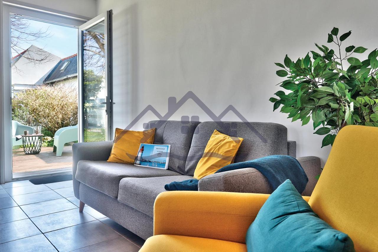 Localise - M33B - Kerbraz, Maison En Duplex Avec Jardin Clos Au Guilvinec - Tout A Pied, Plages, Port, Centre, Commerces, Marche - Wif Inclus - Linge De Lit Inclus Villa Buitenkant foto